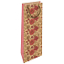 Nekupto Geschenk Kraft Flaschentasche 15 x 40 cm Florales Muster