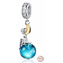Charms Sterling Silber 925 Fee vom blauen Planeten, Feenarmband-Anhänger