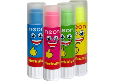 Herkules neonfarbige Klebestift, verschiedene Farben, 15 g