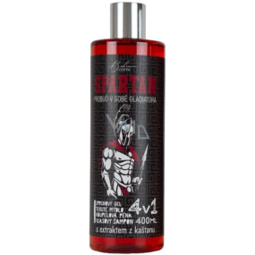 Bohemia Gifts 4in1 Spartan Duschgel, Shampoo, Schaum und Seife 400 ml