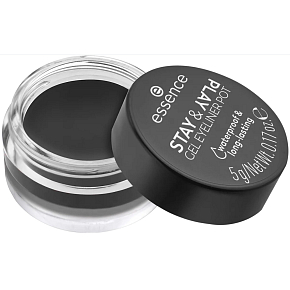 Essence Stay & Play Waterproof Gel-Eyeliner 01 Black 5 g