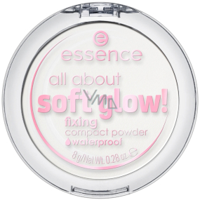 Essence All About Soft Glow! voděodolný fixační pudr 8 g Essence All About Soft Glow! voděodolný fixační pudr 8 g