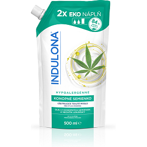 Indulona flüssige Seife Hanfsamen, Nachfüllung, 500 ml