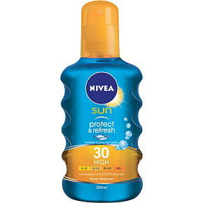 Nivea Sun Protect & refresh OF 30 unsichtbares Sonnen sprayschutz, 200 ml