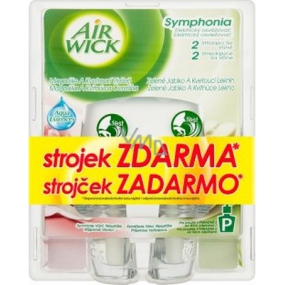 Air Wick Symphonia Magnolie & Kirsche + Green Apple Electric Freshener 2 x 10 ml + Uhrwerk