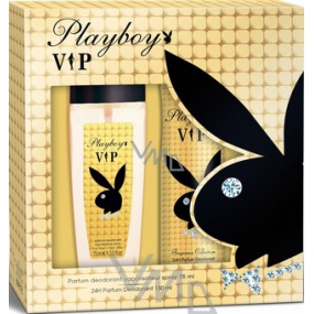 Playboy Vip for Her parfümiertes Deodorantglas für Frauen 75 ml + Deodorant Spray 150 ml, Kosmetikset