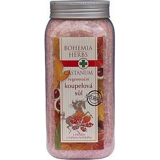 Bohemia Gifts Castanum Extrakt aus Rosskastanie Regenerierendes Badesalz 900 g