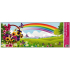 Fensterfolie ohne Kleber Landschaft mit Regenbogen und Korb 60 x 22,5 cm 1 Stück