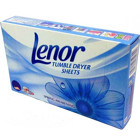 Lenor Spring Awakening Duft von Frühlingsblumen, Patschuli und Zedernservietten für Wäschetrockner 34 Stück