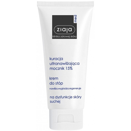 Ziaja Med Ultra-Moisturizing Harnstoff 15% ultrahydratisierende regenerierende Fußcreme für geile Haut 100 ml