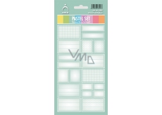 Arch Haushaltsaufkleber Pastell Set Grün 12 Etiketten