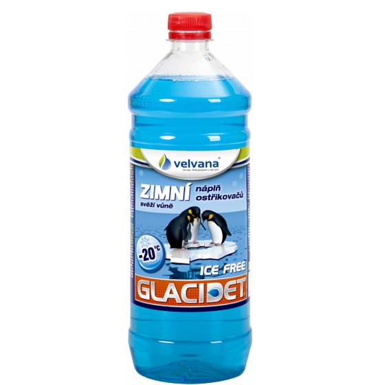Velvana Glacidet Ice Free - 20 ° C Nachfüllung für Waschmaschinen 1000 ml winterfrischer Duft