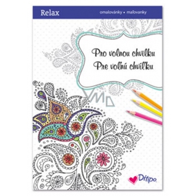 Ditipo Relax Für eine entspannende Freizeit Malbuch mit Zitaten 16 Seiten