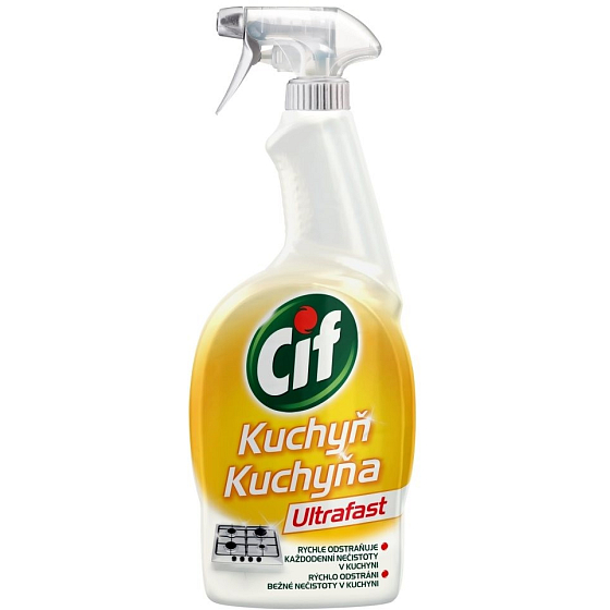 Cif Ultrafast Küchenreiniger für Schmutz in der Küche 750 ml Sprühflasche