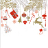 Ditipo Papierservietten 3-lagig 33 x 33 cm 20 Stück Weihnachtsgirlanden