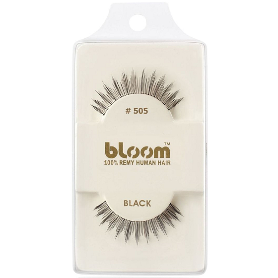 Bloom Natural Eyelash Lockiges Naturhaar Lockiges Schwarz Nr. 505 1 Paar