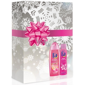 Fa Magic Oil Pink Jasmin Duft Duschgel 250 ml + Pink Passion Blumenduft Deodorant Spray für Frauen 150 ml, Kosmetikset