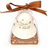 Nekupto Weihnachtskeramikglocke mit der Aufschrift Happy and Merry (b) 6,5 cm, x 5,5 cm