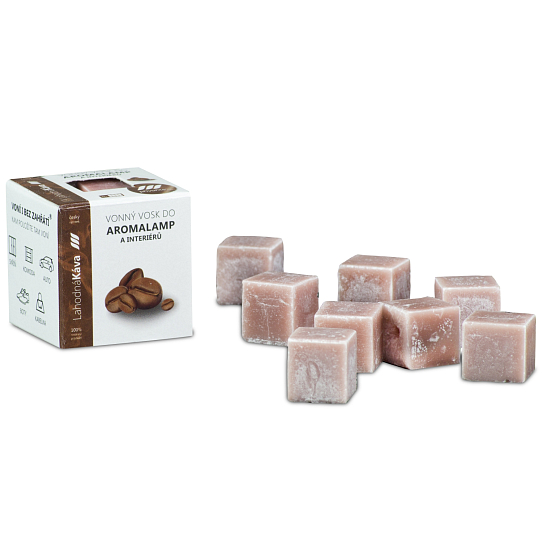 Kozák Köstlicher Kaffee natürliches Duftwachs für Aromalampen und Innenräume 8 Würfel 30 g