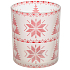 Yankee Candle Red Nordic Frosted Glass Kerzenhalter für Votivkerze 7 x 8 cm
