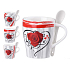 Emocio Keramikbecher Rose im Herzen 340 ml, eingestellt