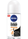Nivea Black & White Unsichtbarer Ultimate Impact Ball Antitranspirant Deodorant Roll-On für Frauen 50 ml