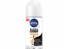 Nivea Black & White Unsichtbarer Ultimate Impact Ball Antitranspirant Deodorant Roll-On für Frauen 50 ml