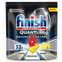 Finish Quantum Ultimate Lemon Tabletten für den Geschirrspüler, schützt Geschirr und Gläser, bringt schillernde Reinheit, Glanz von 32 Stück