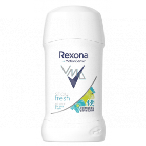 Rexona Stay Fresh Blauer Mohn & Apfel - Blauer Mohn und Apfel fester Antitranspirant-Deodorant-Stick mit 48-Stunden-Effekt für Frauen 40 ml