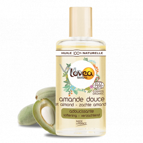Lovea Bio Mandelöl und Vitamin A und E, weichmachende Haut, Körperhaaröl 50 ml