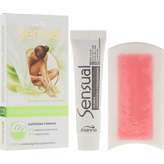 Joanna Sensual Depilatory Body Straps für dickes Haar 12 Stück