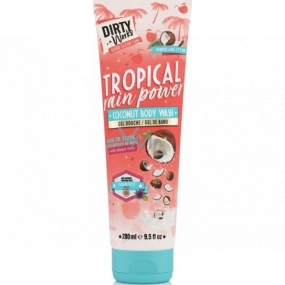 Dirty Works Tropical Rain Power Coconut - Kokos Duschgel 280 ml