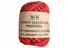 Albi Jute Zierschnur Rot 10 m
