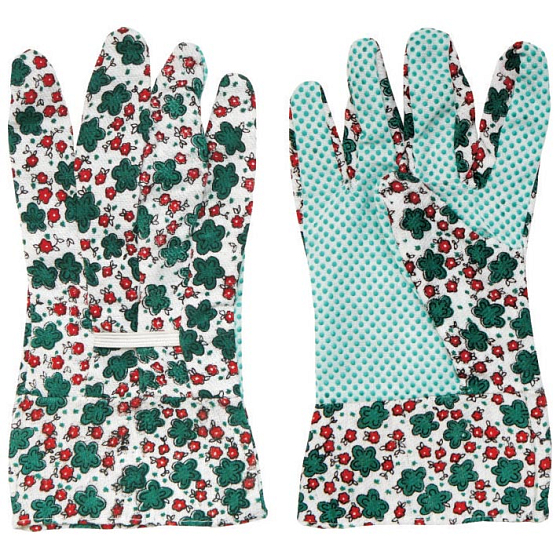 Spokar Garden Handschuhe mit Punkten geblüht
