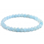 Aquamarin-Armband elastischer Naturstein, Kugel 6 mm / 16-17 cm, Seemannsstein, Heilkraft des Meeres