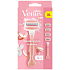 Gillette Venus Venus ComfortGlide Spa Breeze 3-Klingen-Rasierer + 4 Ersatzköpfe für Frauen