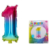 Wiky Aufblasbarer Regenbogen Ballon Nummer 1, 40 cm