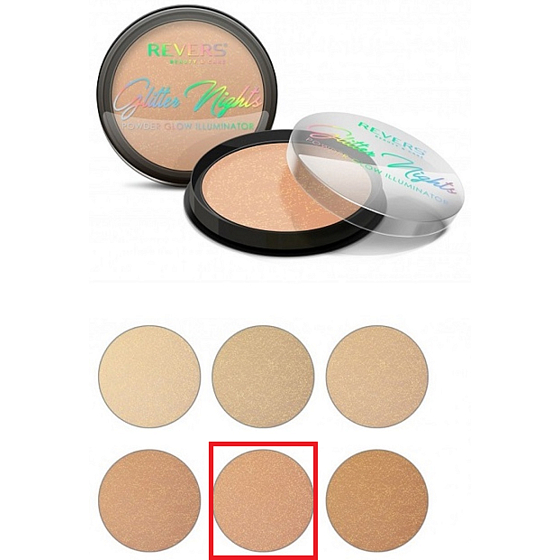 Revers Glitter Nights Aufhellendes Puder Nr.05 12 g