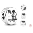 Charms Sterling Silber 925 Ausgeschnittenes vierblättriges Kleeblatt - Glück und Mut, Perle für Armband natur