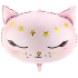 Ditipo Aufblasbarer Folienballon Katze 48 x 36 cm 1 Stück