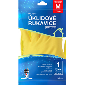 BALhome latexhandschuhe, gelb, Größe M