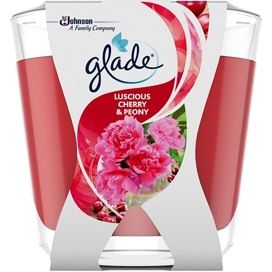 Glade Duftkerze Maxi Luscious Cherry & Peony, 204 g