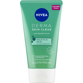 Nivea Derma Skin Clear Reinigendes Gesichtspeeling, 150 ml