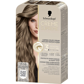 Schwarzkopf Creme Supreme Haarfarbe 7-16 kaltes aschblond 60 ml Schwarzkopf Creme Supreme Haarfarbe 7-16 kaltes aschblond 60 ml