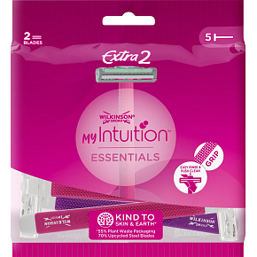 Wilkinson Sword Extra 2 Beauty Einwegrasierer MY Intuition Essential, 5 Stück Wilkinson Sword Extra 2 Beauty Einwegrasierer MY Intuition Essential, 5 Stück