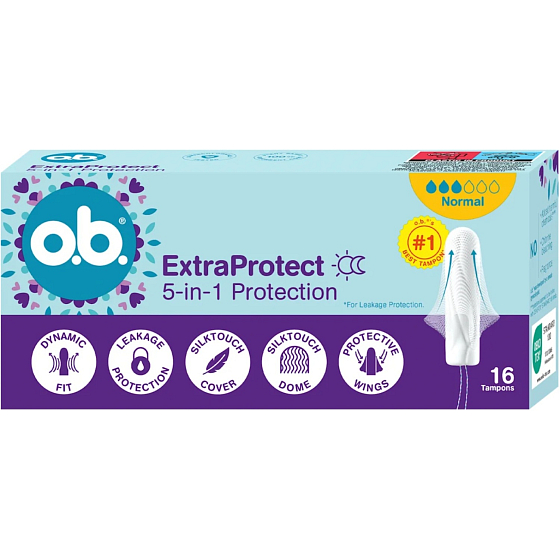 o.b. ExtraProtect Tampons Normal, 16 Stk
