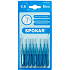 Spokar Mini Größe 0,6 mm Interdentalbürsten, Griff, 8-teiliges Set