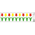 Fensterfolie ohne Leim Tulpen 50 x 14 cm