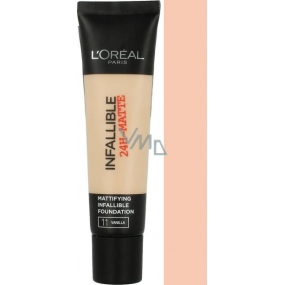 Loreal Paris Infallible 24h Matte Foundation mattes Make-up 11 Vanille 35 ml