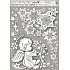 Fensterfolie ohne Kleber Ecke Engel mit Regenbogen Glitzer Junge links 42 x 30 cm
